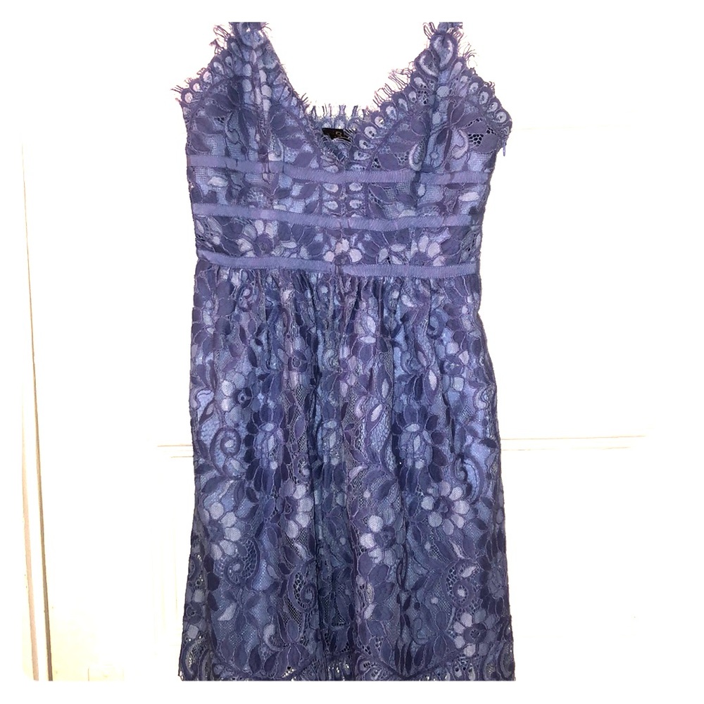 Lace baby blue dress